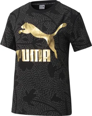Produktbild von Puma CLASSICS AOP LOGO TEE W SCHWARZ S