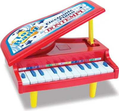 Image de piano électronique 11 touches 21,5 cm rouge