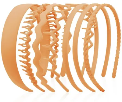 Image de Lot de 7 barrettes - Différents modèles - Jaune