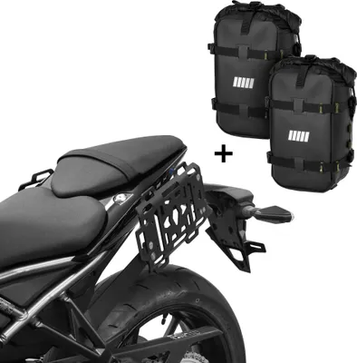 Obrázek produktu pro Nosič bočních brašen ZIEGER + 2× SCHNORR bumberbag M (12L) kompatibilní s Suzuki GSX-8S