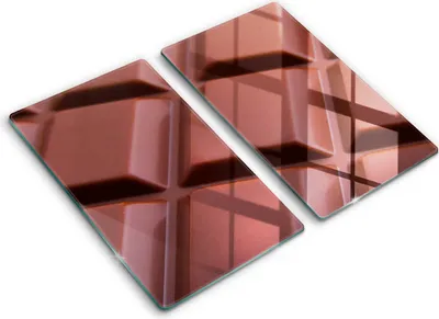 Produktbild von Abdeckung Glas - Küchenabdeckung - 2x30x52 cm - Abdeckplatte -Schokoladenwürfel