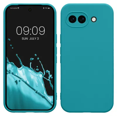 Produktbild von kwmobile Handyhülle für Google Pixel 10a Hülle - weiches Handy Silikon Case - Schutzhülle Cover - Petrol matt