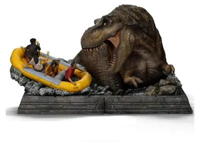 Productafbeelding van Jurassic World: Rebirth, Demi Art Scale-beeldje, 1/20 schaal, T-Rex, rivieraanval, 22 cm