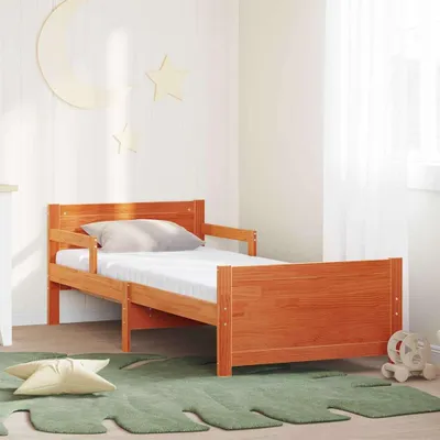 Obrázok produktu pre Maison Exclusive – posteľový rám s rozťahovacím matracom, hnedý, 80 x 200 cm