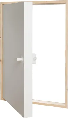 Produktbild von Dolle Kniestocktür CPL-beschichtet in weiß 80x70x11,5cm U-Wert 0,65W/m²·K