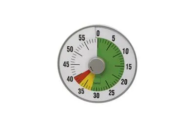 Produktbild von TimeTEX Zeitdauer-Uhr 'lautlos' L mit Ampelscheibe