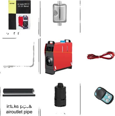 Obrázek produktu pro Topení do auta, naftový provoz, dálkové ovládání, spínač LCD