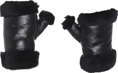 Produktbild von Armstulpen aus echtem Lammfell für Damen