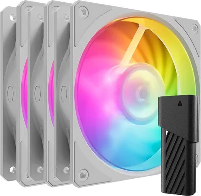 Produktbild von Cooler Master MFZ-M2DW-243P2-R1, Luftkühlung, 12 cm, 0 RPM, 2400 RPM, 127,6 m³/h, Weiß