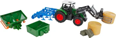 Produktbild von Kids Globe Traktor mit Zubehör 8tlg grün