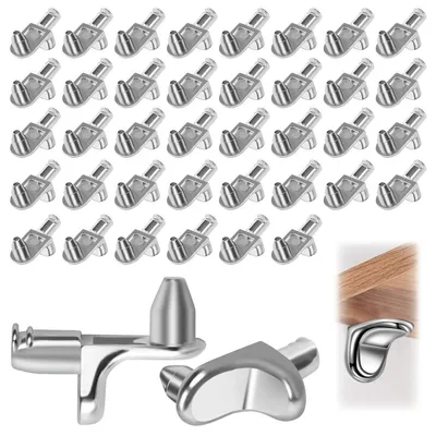 Produktbild von Regalbodenträger L-förmig 40 Stück Metall 5mm Einlegebodenhalter