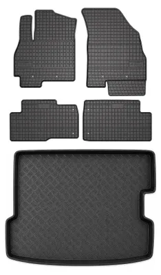 Produktbild von Gummimatten + Kofferraumwanne für Chery Tiggo 7 2025- – Schwarz, passgenau – Wielganizator SolidPRO
