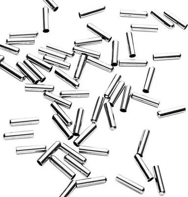Produktbild von Silberne Metall Aglets 50 Stück