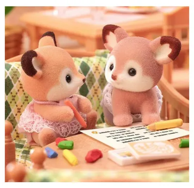 Image de Sylvanian Families 5800 - Les jumeaux Biche Sylvanian