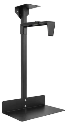 Produktbild von PC Halterung - Untertisch Computerhalterung - Verstellbar - Für 25–51 cm PC Laptop - Tragkraft 30 kg - Schwarz