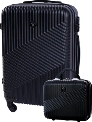 Obrázok produktu pre Cestovný kufor BERTOO Milano - čierny set 2v1 XXL