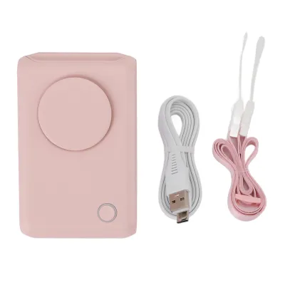 Zdjęcie produktu dla Przenośny wentylator biodrowy z regulowaną prędkością, ładowany przez USB, do noszenia na ramieniu, idealny do aktywności na świeżym powietrzu (różowy)