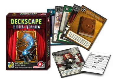 Produktbild von ABACUSSPIELE 38191 - Deckscape - Hinter dem Vorhang, Escape Room Spiel, Kartenspiel, Keine