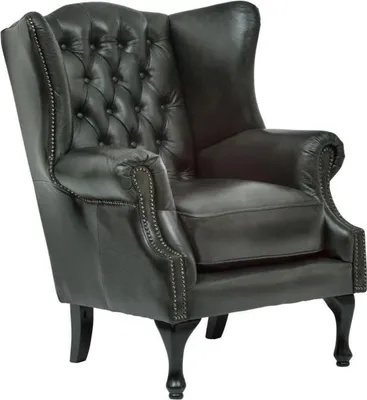 Produktbild von Ohrensessel Chesterfield Pittsfield Echtleder grün