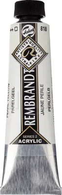 Produktbild von Rembrandt Acrylfarbe Tube 40 ml Perlgelb 818