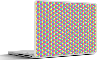Produktbild von MuchoWow® Laptop Aufkleber Sticker Cover Sechseck - Regenbogen - Muster 30x21 cm - Sticker für Laptop - Selbstklebend