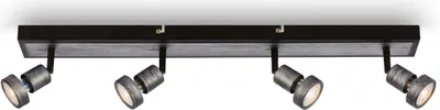 Immagine prodotto di Lampada da soffitto a LED Lampada da soffitto Spot orientabile 4xGU10 4,9W argento antico Briloner