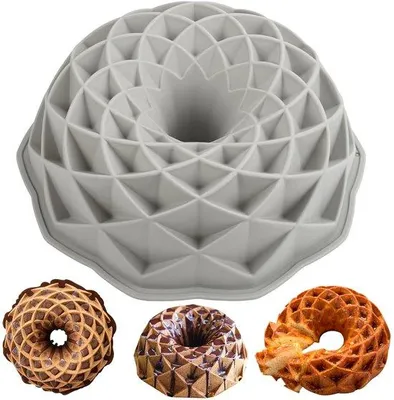 Obrázek produktu pro Silikonová forma na turban – odolná a univerzální – kusové balení – bez BPA – 23 cm