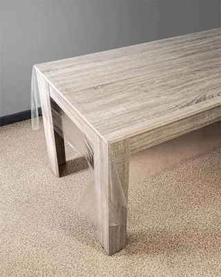 Produktbild von Tischdecke transparent 140x120 cm - Glasklar Glatt - Tischschutz aus abwaschbarem PVC gegen Flecken und Kratzer - Schutzfolie für Innen und Außen - Tischfolie für Küche, Esszimmer und Garten