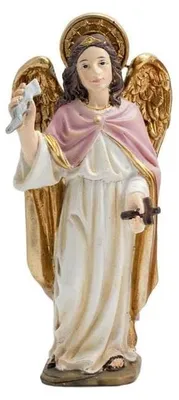 Erzengel Zadquiel Figur, 14 cm, Harz, mehrfarbig