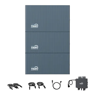 Produktbild von TSUN SolarCan DCU2000Lite Balkonkraftwerk Speicher, mit 2 DB2000Lite Erweiterungsakku und 800W Mikrowechselrichter, 314-Ah-Industriezellen, 0% VAT