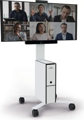 Produktbild von DURABLE Mobiler TV Wagen COWORKSATION weiß