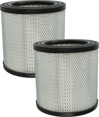 Produktbild von vhbw 2 Faltenfilter Ersatz für Scheppach STM42677 für Staubsauger - Patronenfilter Schwarz Silber Weiß