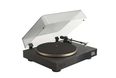 Produktbild von JBL Spinner BT, Audio-Plattenspieler mit Riemenantrieb, Schwarz, Gold, Aluminium, 33 1/3,45 RPM, DC-Motor, 65 dB