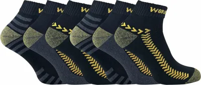 Produktbild von 6er Pack Herren Männer Baumwolle Sneaker Quarter Arbeitssocken für Sommer