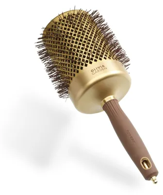 Productafbeelding van Olivia Garden Blowout Shine - Goud & Braun haarborstel, 80 mm