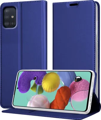 Image de Cadorabo Housse pour Samsung Galaxy A51 5G Housse de protection en bleu Cover Etui Book Case Booklet