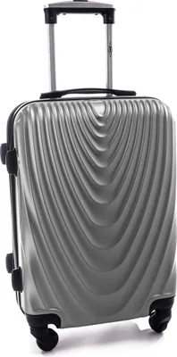 Produktbild von RGL 663 Kofferset ABS++ Hartschalen Koffer abnehmbare Räder Trolley 2tlg Koffer XXL + Kosmetikkofer Grau