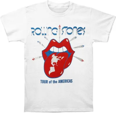 Produktbild von The Rolling Stones - "Tour Of The Americas" T-Shirt für Herren/Damen Uni RO440 (XXL) (Weiß)