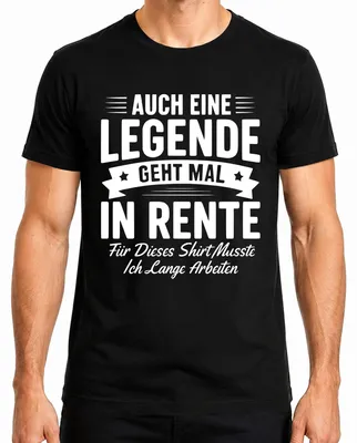 Immagine prodotto di Anche una leggenda va in pensione a volte Regalo di pensionamento T-shirt da uomo, nero, S