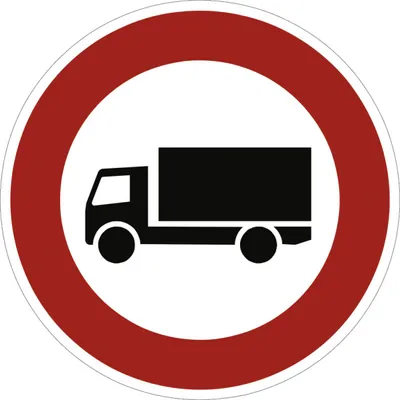 Produktbild von Verkehrsschild VZ253, Verbot für Kraftfahrzeuge über 3,5 t, Alu, RA2, Ø 420 mm