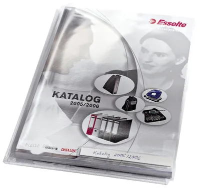 Immagine prodotto di Leitz 4053-00-00 4053 Maxi Sichthülle A4 mit Beschriftungsfenster, genarbt, 0,20 mm, Fenster unten