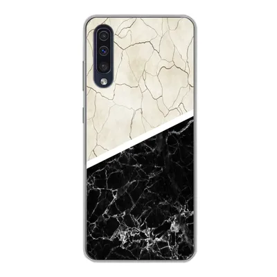 Produktbild von MuchoWow® Handyhülle Schutzhülle Hülle für Samsung Galaxy A30s Marmor - Muster - Luxus Silikon Softcase Handy Hülle - Karteninhaber