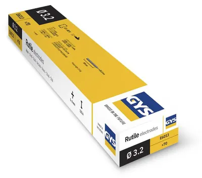 Produktbild von GYS Schweiss-Zubehör 70 Rutile Elektroden E6013, Ø 3,2 mm, stahl