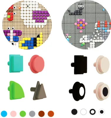 Image de Éléments de planche géométriques Masterkidz 256 pièces