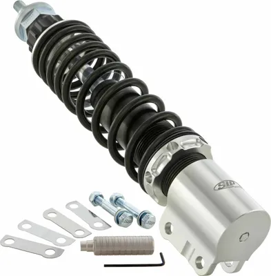 Immagine prodotto di Ammortizzatore SIP Anteriore PERFORMANCE 240 mm Alluminio Argento Molla Nera Regolabile
