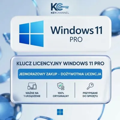 Zdjęcie produktu dla Microsoft Windows 11 Pro - pełna wersja | licencja wieczysta | wysyłka e-mail