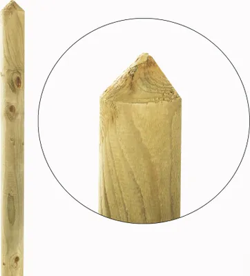 Produktbild von Zaunlatten-Paket Halbpalisade Kiefer 80cm 30 Stück
