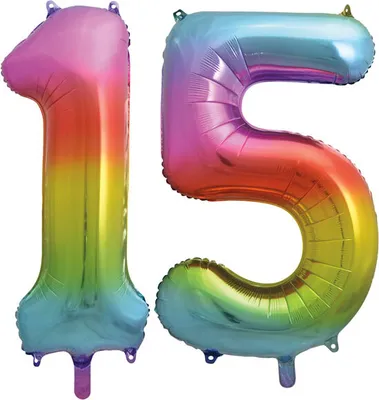 Produktbild von XXL Folienballon Zahl bunt Geburtstag Jubiläum Zahlenballon Riesenfolienballon Geburtstagsdeko