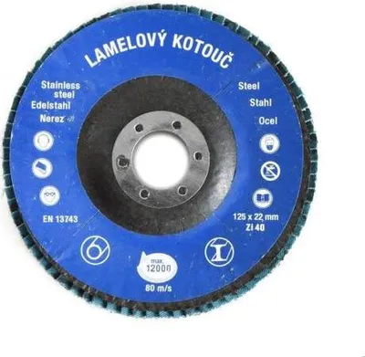 Image de Meule à disque Ø 125 x 22 mm, P40, Zirkon Klasik