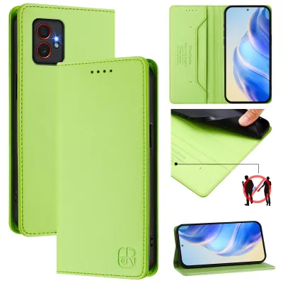 Produktbild von Lederhülle für Samsung Galaxy XCover7 Pro Hülle Flip Brieftasche Kartenfächern Ständer Schutzhülle Grün